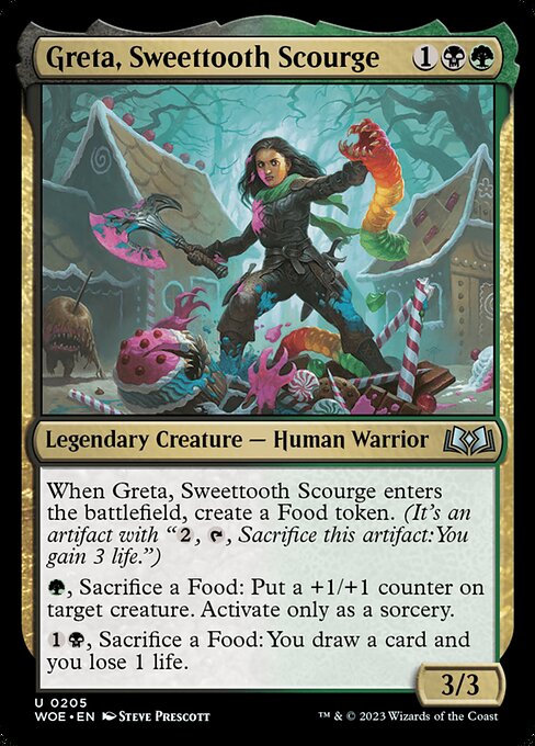 Greta, Sweettooth Scourge - Wilds of Eldraine WOE - NM - 0205 U