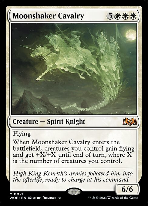 Moonshaker Cavalry - Wilds of Eldraine WOE - NM - 0021 M