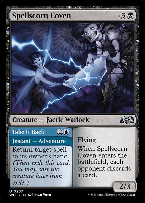 Spellscorn Coven // Take it Back - Wilds of Eldraine WOE - NM - 0237 U