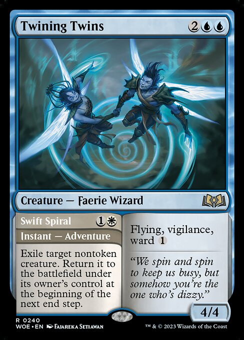 Twining Twins // Swift Spiral - Wilds of Eldraine WOE - NM - 0240 R