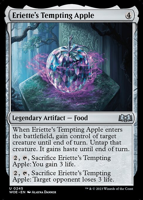 Eriette's Tempting Apple - Wilds of Eldraine WOE - NM - 0245 U