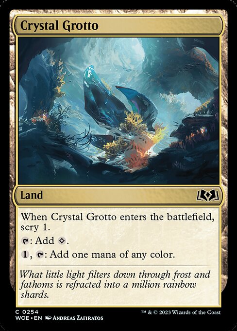 Crystal Grotto - Wilds of Eldraine WOE - NM - 0254 U