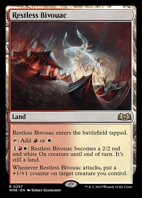 Restless Bivouac - Wilds of Eldraine WOE - NM - 0257 R