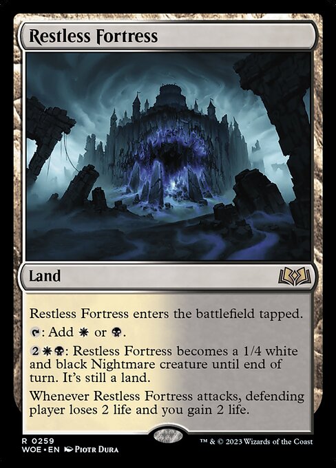 Restless Fortress - Wilds of Eldraine WOE - NM - 0259 R