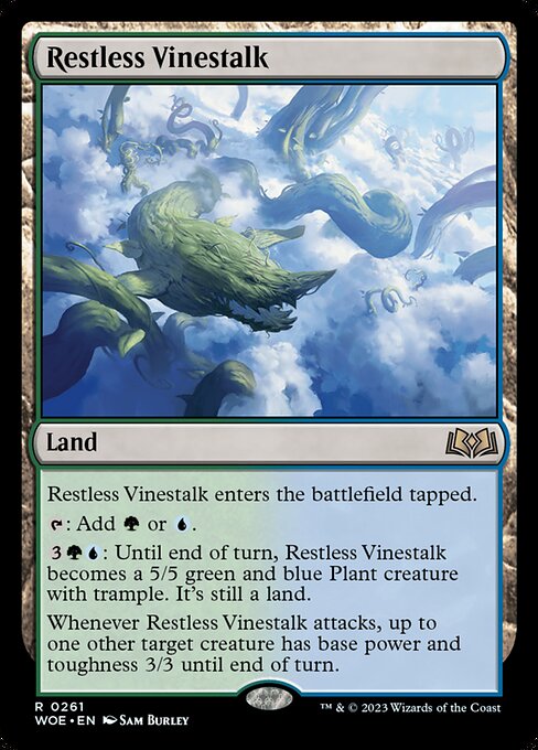 Restless Vinestalk - Wilds of Eldraine WOE - NM - 0261 R