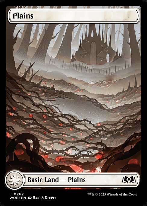 Plains - Wilds of Eldraine WOE - NM - 0262 L (Full Art)