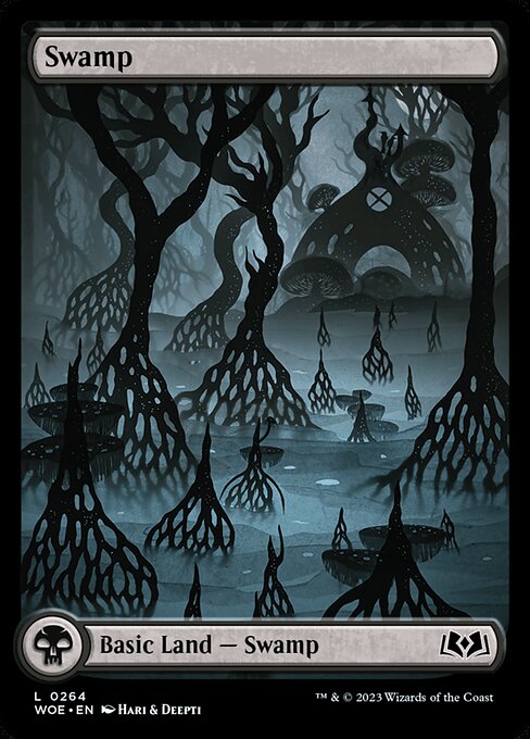 Swamp - Wilds of Eldraine WOE - NM - 0264 L (Full Art)