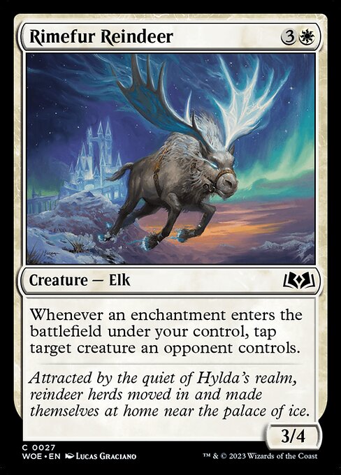 Rimefur Reindeer - Wilds of Eldraine WOE - NM - 0027 C