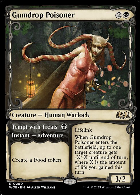 Gumdrop Poisoner // Tempt with Treats - Wilds of Eldraine WOE - NM - 0280 R (Showcase)