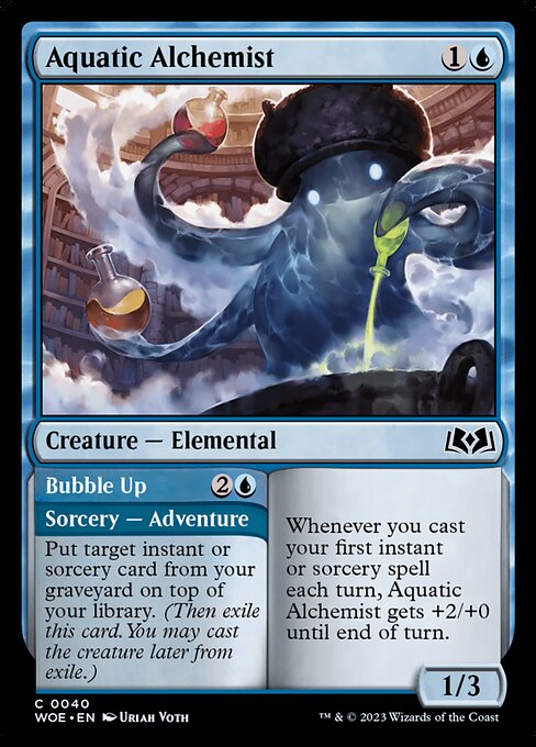 Aquatic Alchemist - Wilds of Eldraine WOE - NM - 0040 C (Foil)