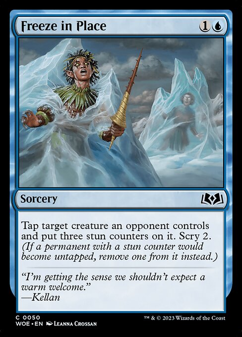 Freeze in Place - Wilds of Eldraine WOE - NM - 0050 C