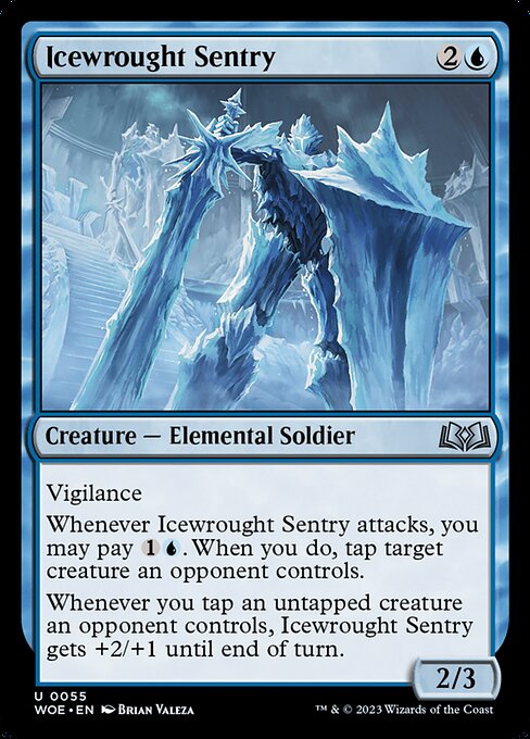 Icewrought Sentry - Wilds of Eldraine WOE - NM - 0055 U