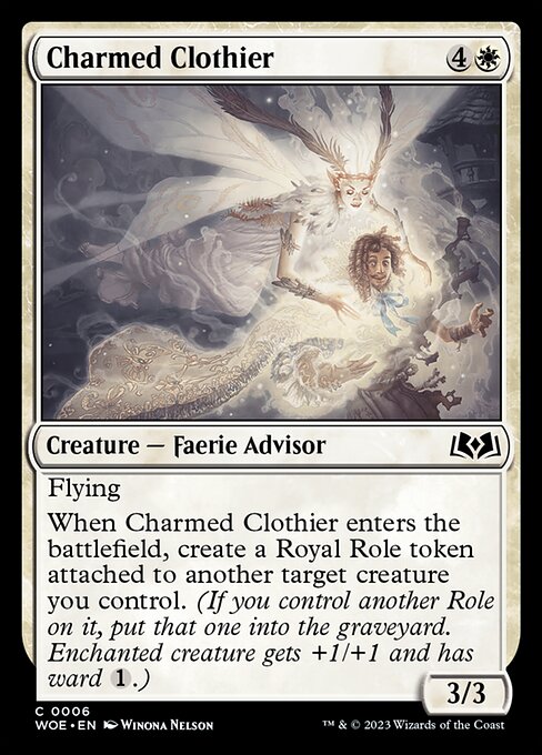 Charmed Clothier - Wilds of Eldraine WOE - NM - 0006 C