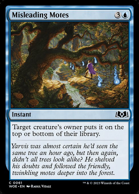 Misleading Motes - Wilds of Eldraine WOE - NM - 0061 C