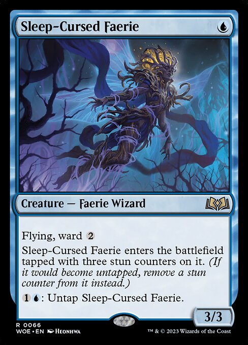 Sleep-Cursed Faerie - Wilds of Eldraine WOE - NM - 0066 R