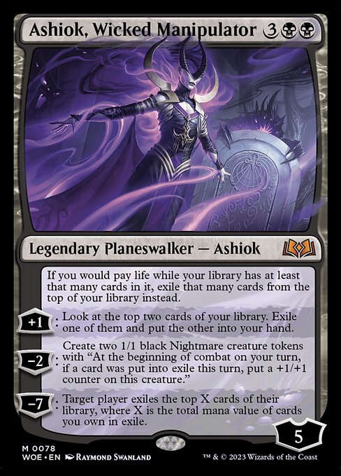 Ashiok, Wicked Manipulator - Wilds of Eldraine WOE - NM - 0078 M