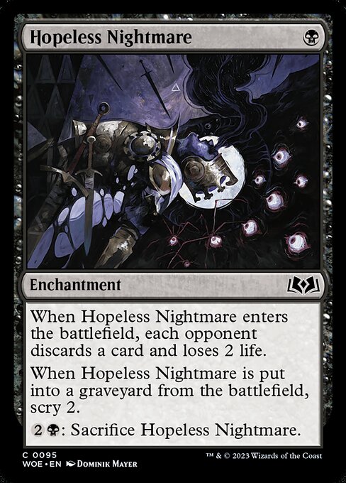 Hopeless Nightmare - Wilds of Eldraine WOE - NM - 0095 C