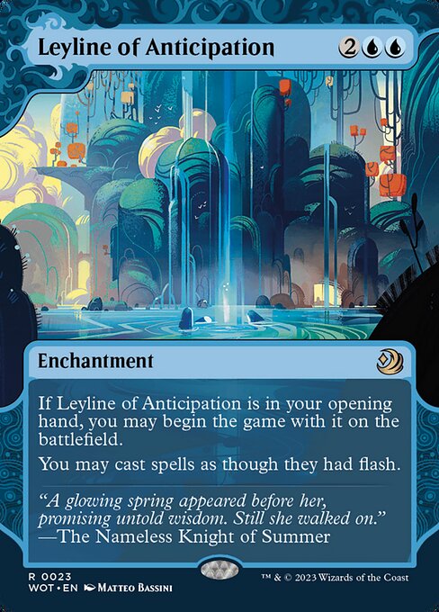 Leyline of Anticipation - Wilds of Eldraine: Enchanting Tales WOT - NM - 0023 R