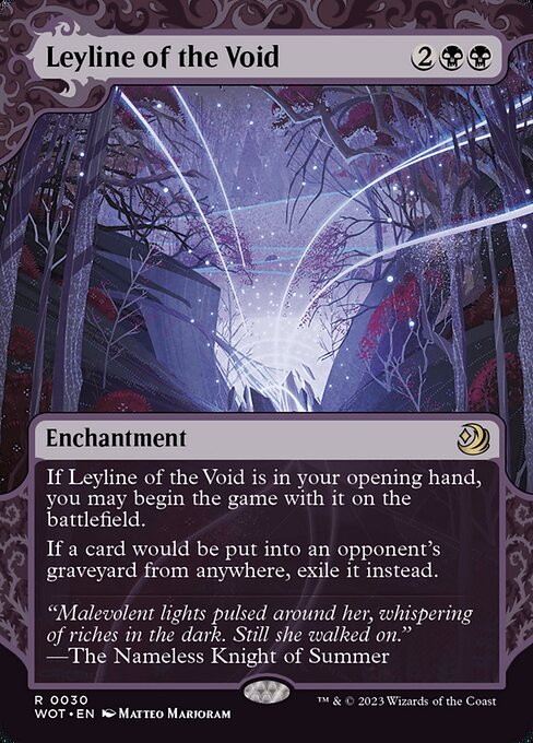 Leyline of the Void - Wilds of Eldraine: Enchanting Tales WOT - NM - 0030 R (Foil)