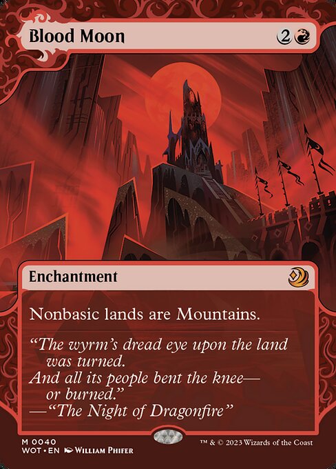 Blood Moon - Wilds of Eldraine: Enchanting Tales WOT - NM - 0040 M