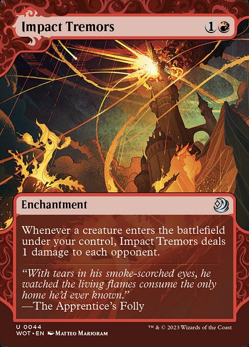 Impact Tremors - Wilds of Eldraine: Enchanting Tales WOT - NM - 0044 U